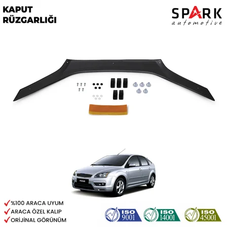 Ford Focus 2005-2008 Yıl Aralığı Uyumlu Kaput Rüzgarlığı 4mm