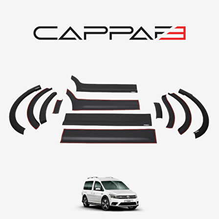 Volkswagen Caddy 2015-2020 Yıl Aralığı Uyumlu Uzun Şase Çift Sürgü Dodik Seti 12 Parça