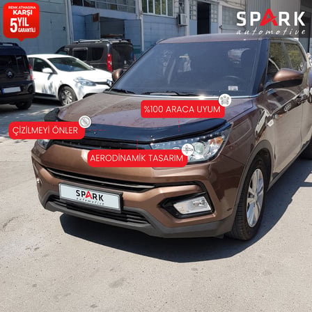 Ssangyong Musso 2021- Yılı ve Sonrası Uyumlu Kaput Rüzgarlığı 3mm 