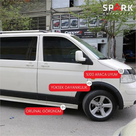 Volkswagen Transporter T5 2003-2009 Yıl Aralığı Uyumlu Kısa Şase Çift Sürgü Dodik Seti 11 Parça