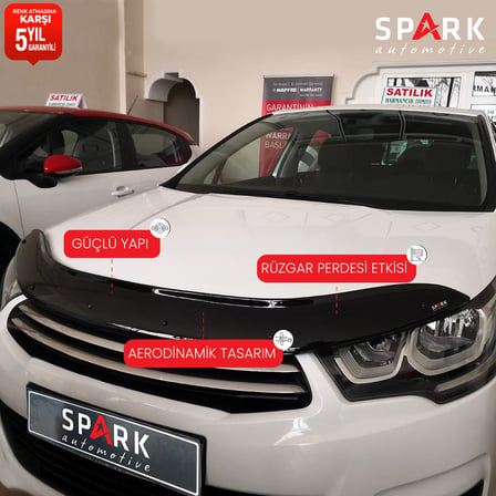 Citroen C-4 2011- Yılı ve Sonrası Uyumlu Kaput Rüzgarlığı 3mm