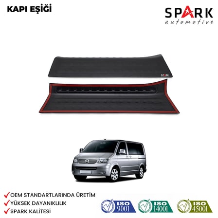 Volkswagen Transporter T5 2003-2009 Yıl Aralığı Uyumlu Kapı Eşiği 2 Parça