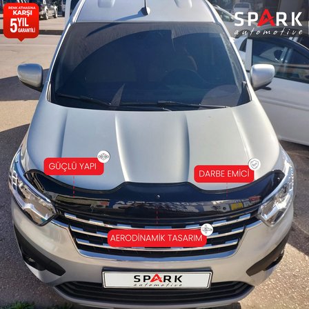 Renault Kangoo Express 2021- Yılı ve Sonrası Uyumlu Kaput Rüzgarlığı 3mm