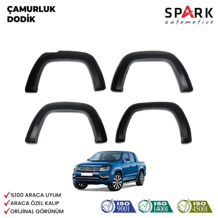 Volkswagen Amarok 2010-2022 Yıl Aralığı Uyumlu Çamurluk Dodik 4 Parça