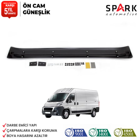 Fiat Ducato 2006-2014 Yıl Aralığı Uyumlu Ön Cam Güneşliği
