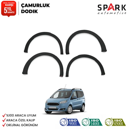 Ford Courier 2014-2018 Yıl Aralığı Uyumlu Çamurluk Dodik 8 Parça