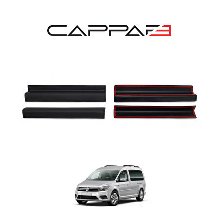 Volkswagen Caddy 2015-2020 Yıl Aralığı Uyumlu Kapı Eşiği 4 Parça