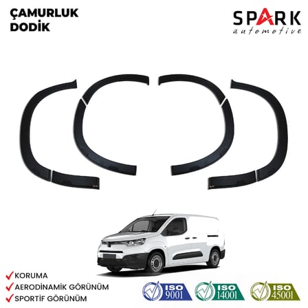 Toyota Proace City 2019- Yılı ve Sonrası Uyumlu Çamurluk Dodik 8 Parça