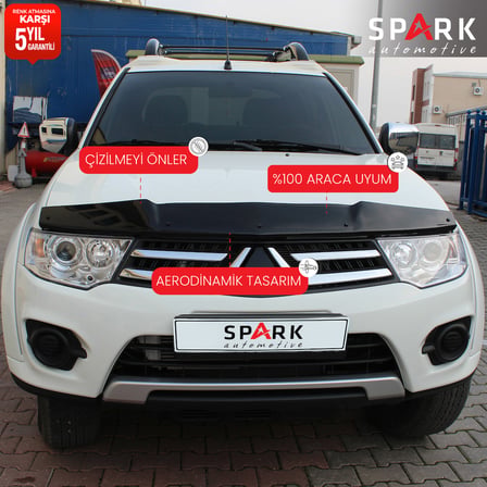 Mitsubishi L200 2007-2015 Yıl Aralığı Uyumlu Kaput Rüzgarlığı 4mm