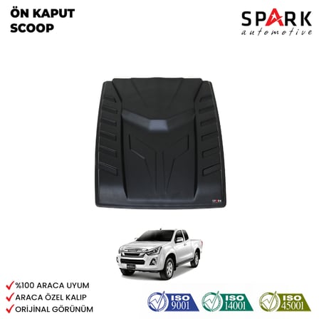 Isuzu D-Max 2017-2019 Yıl Aralığı Uyumlu Ön Kaput Scoop