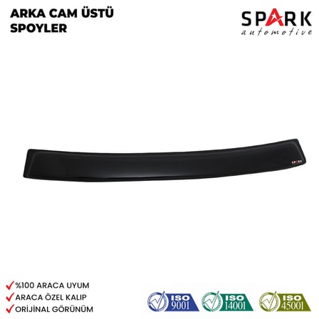 Skoda Octavia 2013 Yılı Ve Sonrası Uyumlu Arka Cam Üstü Spoyler 