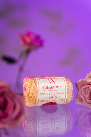Volkan Ates Natural & Beauty Gül Özlü Kabak Lifli Doğal Sabun 130 gr