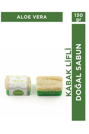 Volkan Ates Natural & Beauty Aloe Vera Kabak Lifli Doğal Sabun 130 gr