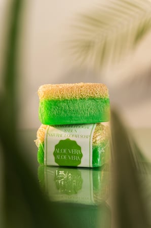 Volkan Ates Natural & Beauty Aloe Vera Kabak Lifli Doğal Sabun 130 gr