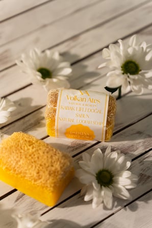 Volkan Ates Natural & Beauty Papatya Yağlı Kabak Lifli Doğal Sabun 130 gr
