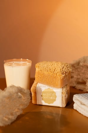 Volkan Ates Natural & Beauty Keçi Sütü Kabak Lifli Sabun 130 Gr