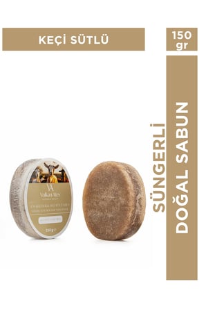 Volkan Ates Natural & Beauty Keçi Sütü Süngerli Sabun 130 Gr