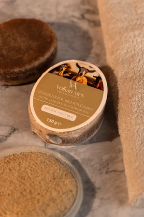 Volkan Ates Natural & Beauty Keçi Sütü Süngerli Sabun 130 Gr