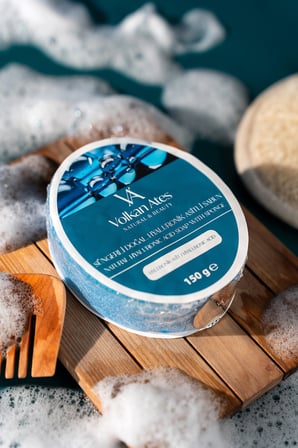 Volkan Ates Natural & Beauty Hyaluronik Asit Süngerli Doğal Sabun 150 gr