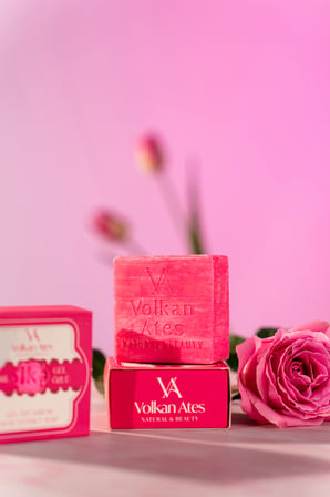 Volkan Ates Natural & Beauty Gül Özlü Katı Doğal Sabun 125 gr