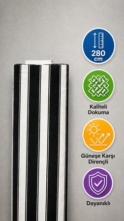 Favora Çadır Bezi Su Geçirmez Branda Kumaşı 2 Metre - Siyah