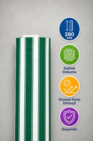 Favora Çadır Bezi Su Geçirmez Branda Kumaşı 2 Metre - Yeşil