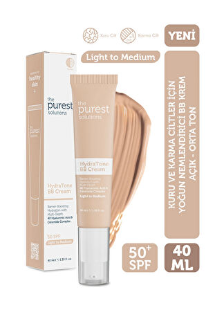 Kuru ve Karma Ciltler İçin Yoğun Nemlendirici BB Krem, SPF 50 + 40 ml – Açık / Orta Ton