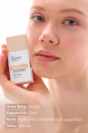 Cilt Tonu Eşitleyici & Leke Karşıtı Serum Fondöten SPF 50+, 30 ml – Açık / Orta Ton