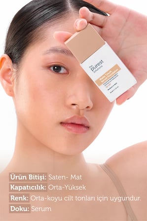 Sebum Dengeleyici & Matlaştırıcı Serum Fondöten SPF 50+, 30 ml – Açık / Orta Ton