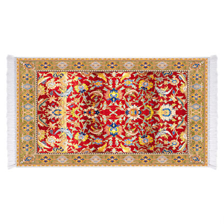 Dekoreko İpek Halı Dijital Saçaklı 2046 Desen 1