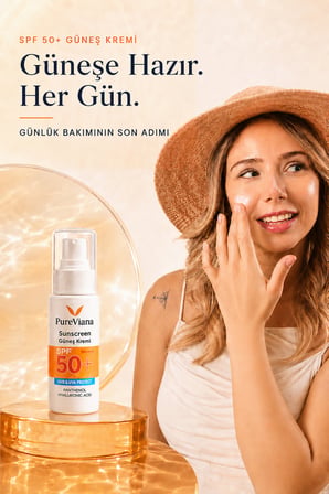 Güneş Kremi Spf 50+ Pa++++ 50ML – Yüksek Koruma, Nemlendirici, Leke Karşıtı, Cilt Tonu Eşitleyici – Yeni Nesil Filtreli