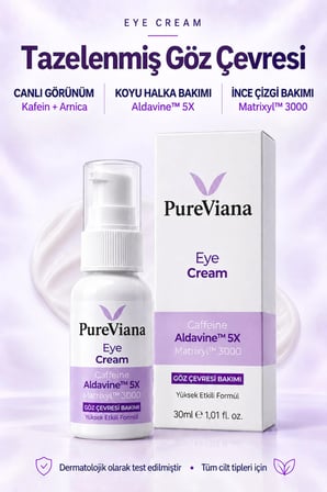 Göz Kremi 30ML – Kafein + Peptit + Hyaluronik Asit – Morluk, Göz Altı Torbası ve Kırışıklık Karşıtı