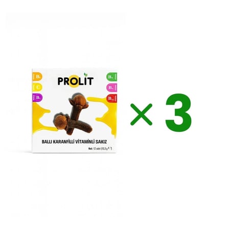 BALLI KARANFİLLİ – VİTAMİN DESTEKLİ FONKSİYONEL SAKIZ | 3’LÜ AVANTAJ PAKETİ