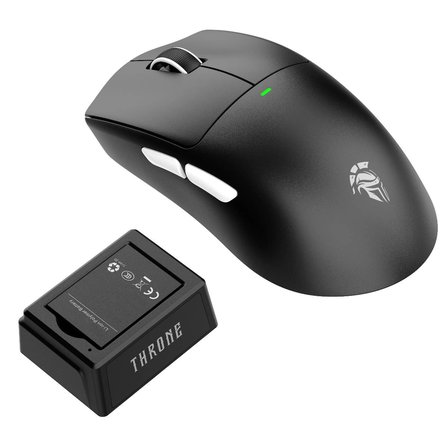 Hydra Supreme 42.000 Dpi PAW 3950 Değiştirilebilir Batarya Şarj İstasyonu & Makro Yazılım PTFE Kaplama Kablosuz Gaming Mouse (2.4Ghz + BT + Type-C)