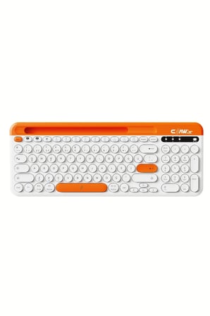 Palette-O Multimedya Tuşlu - 20 Milyon Tıklama -Dual Mode (2.4ghz + Bluetooth) - Full Size Ofis Klavyesi