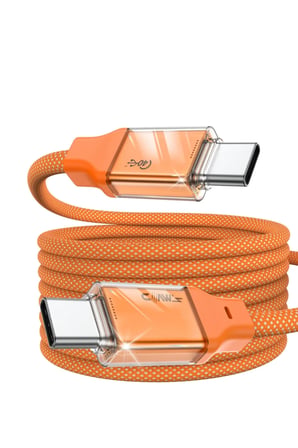 VOLTLINK C240 240W Type-C to Type-C Şarj ve Data Kablosu 1 Metre Silikon Örgülü 480Mbps USB 2.0