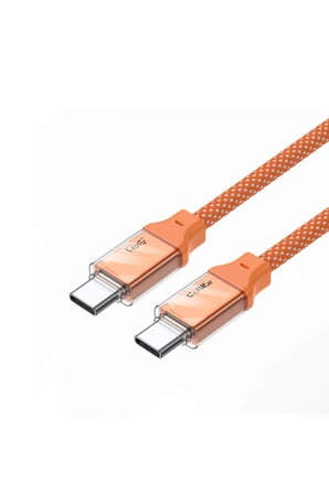 VOLTLINK C240 240W Type-C to Type-C Şarj ve Data Kablosu 1 Metre Silikon Örgülü 480Mbps USB 2.0