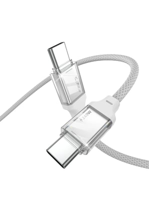 VOLTLINK C240 240W Type-C to Type-C Şarj ve Data Kablosu 1 Metre Silikon Örgülü 480Mbps USB 2.0