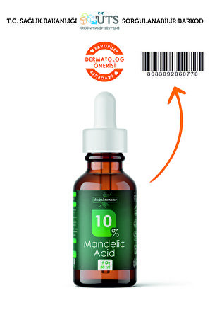 Alın Kırışıklık Giderme Mandelik Asit %10 | Mandelic Acid Peeling 30 ml