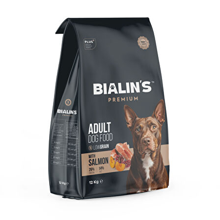 Bialins Premium Yetişkin Köpek Maması Somonlu 12kg