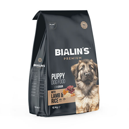 Bialins Premium Yavru Köpek Maması Kuzu & Prinçli 12kg