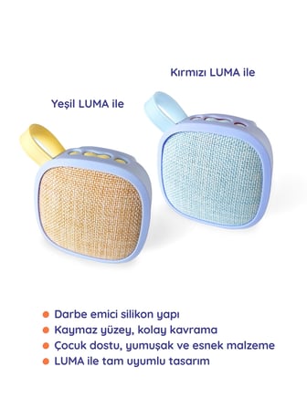 Lumaverse LUMA Mavi Koruyucu Silikon Kılıf - LUMA Şarkı ve Hikaye Kutusunu Darbe, Düşme ve Çizilmelere Karşı Korumak İçin Çocuk Dostu Esnek Kılıf