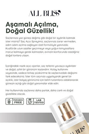 Saç Açıcı Sprey 200 ml – Aşamalı Renk Açıcı Bakım Spreyi