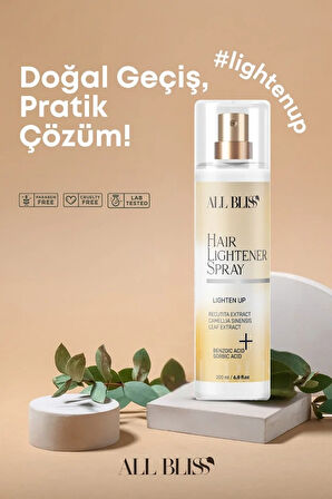 Saç Açıcı Sprey 200 ml – Aşamalı Renk Açıcı Bakım Spreyi