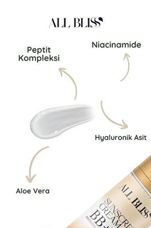 50+ SPF BB Güneş Kremi 50 ml – Renk Eşitleyici, Nemlendirici, Ton Dengeleyici 