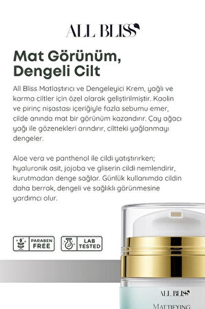 All Bliss Matlaştırıcı Yüz Kremi 50 ml