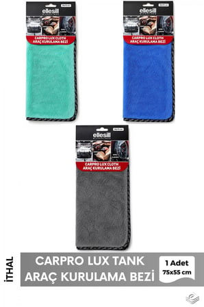 CarPro Mavi Araç Kurulama Havlusu Twisted Tank Bezi 75x55 cm - (1 Adet)