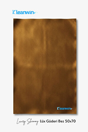 Luxury Shammy Lüx Güderi Bez 50x70Cm 300 GSM Oto Kurulama Bezi Araç Yıkama ve Cam Temizlik