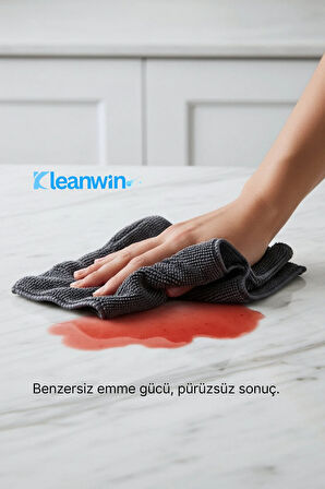 Titan Mikrofiber Bez 40x40Cm 3 Adet Oto Kurulama Bezi ve Çok Amaçlı Temizlik Havlusu