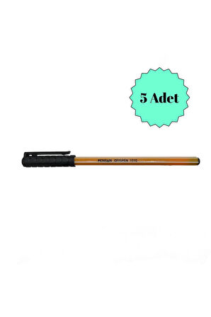 OFİSPEN 1010 Tükenmez Kalem, Siyah, 5 Adet